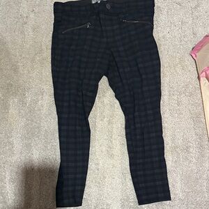 Wit and wisdom black checkered leggings 14P